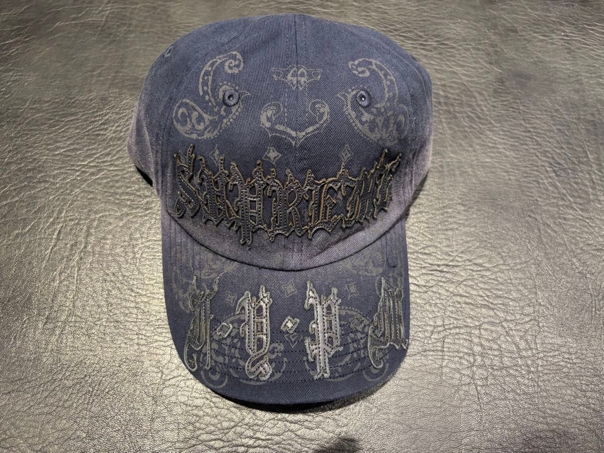 Supreme Leather Appliqué 6-Panel キャップ Leather Supreme 6-Panel