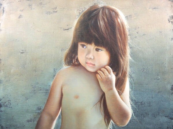 心臓と足の骨の油彩画 心臓と足の骨の油彩画