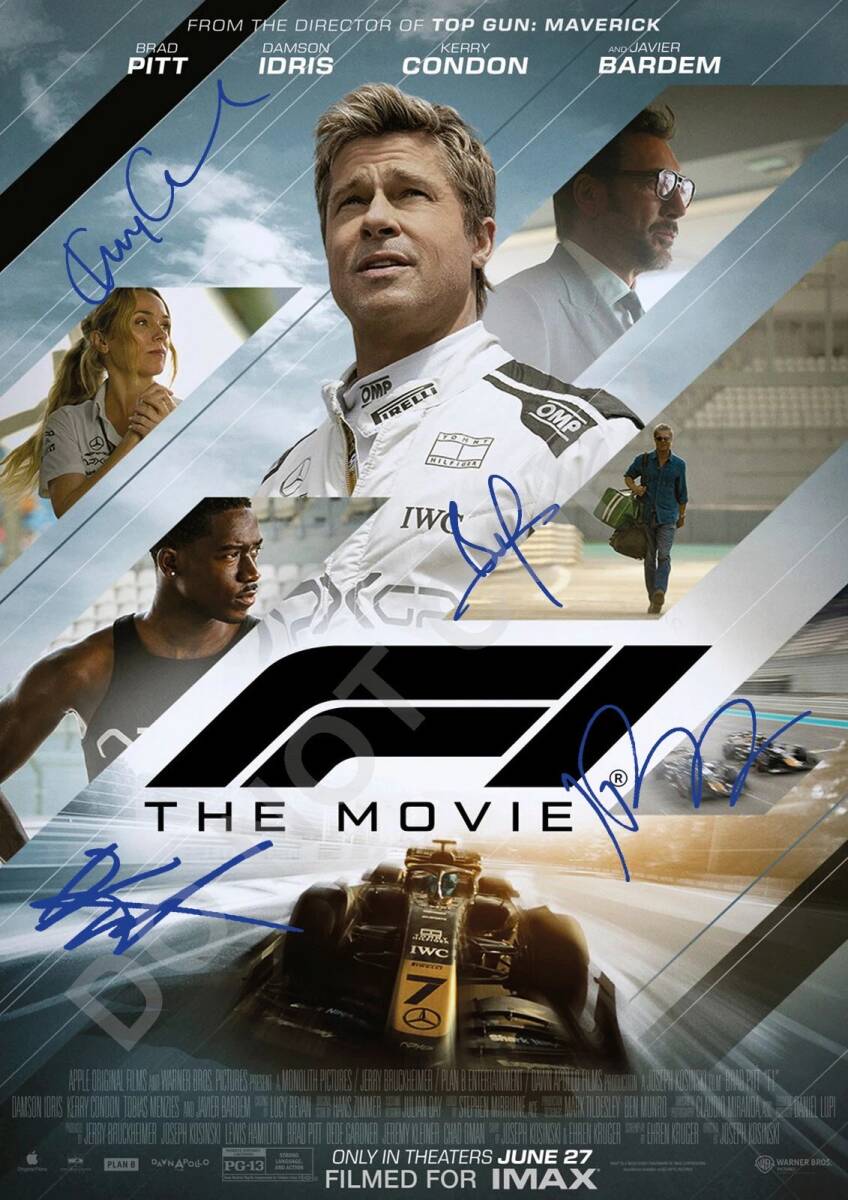 ブラピF1映画 大型ポスター US輸入品 希少 ブラピF1映画 大型ポスター