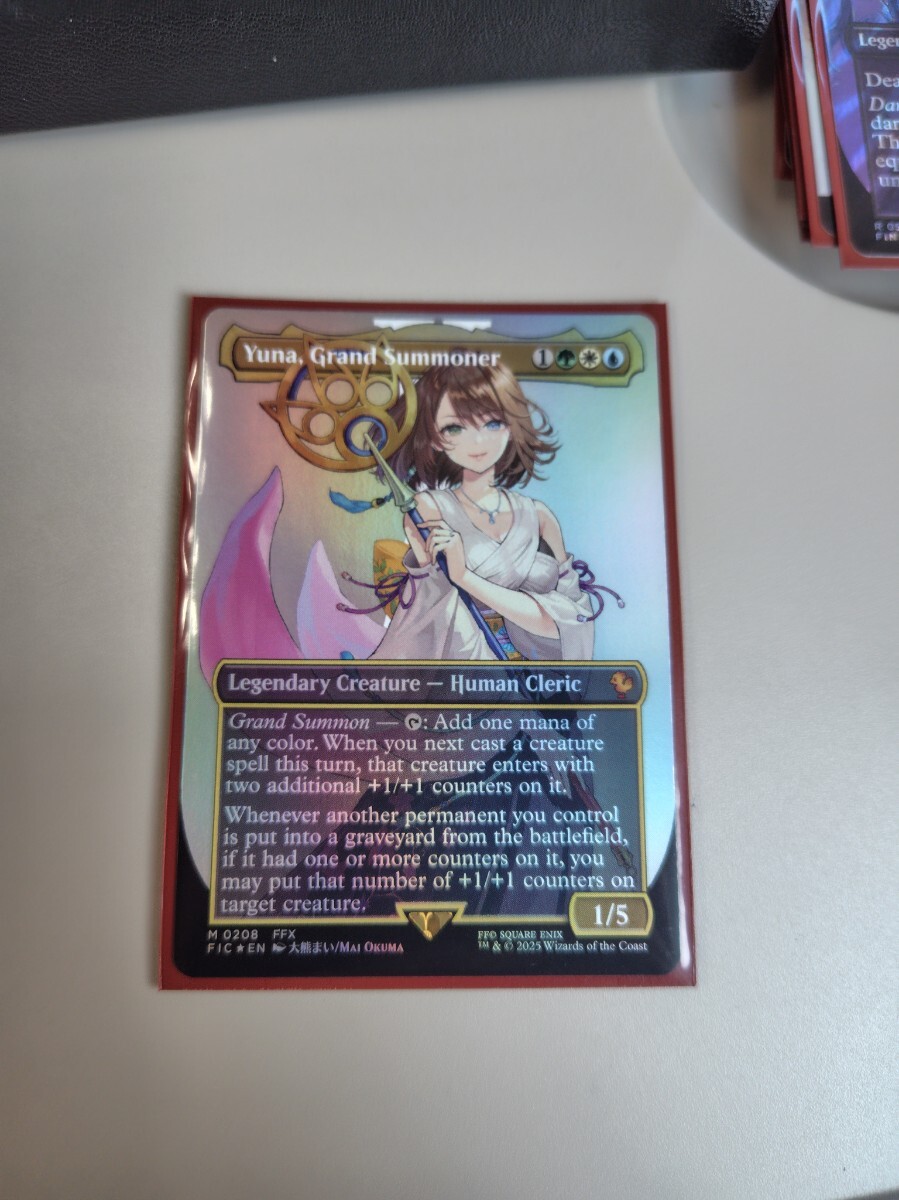 大召喚士、ユウナボーダーレスfoil 英語1枚MTG