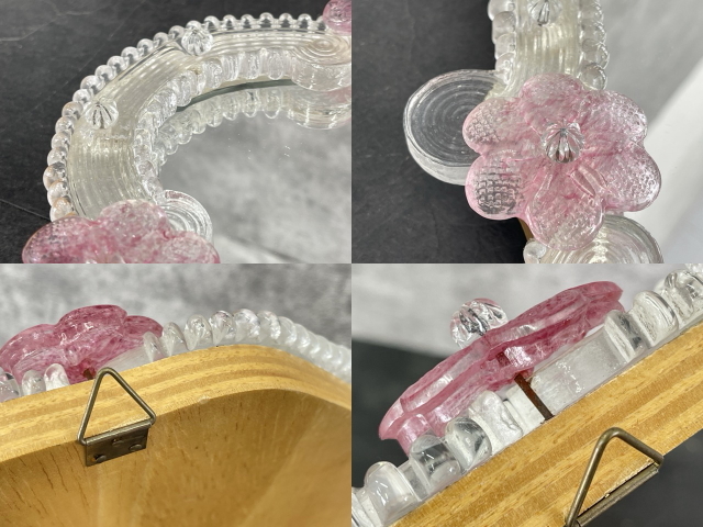 B＞ イタリア ムラーノガラス ベネチアンガラス 壁掛け・スタンド