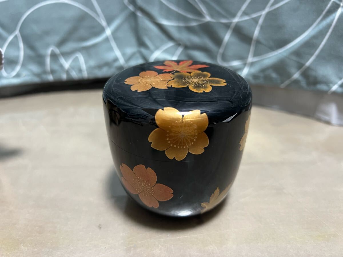 飯田光秋- 雲錦蒔絵棗