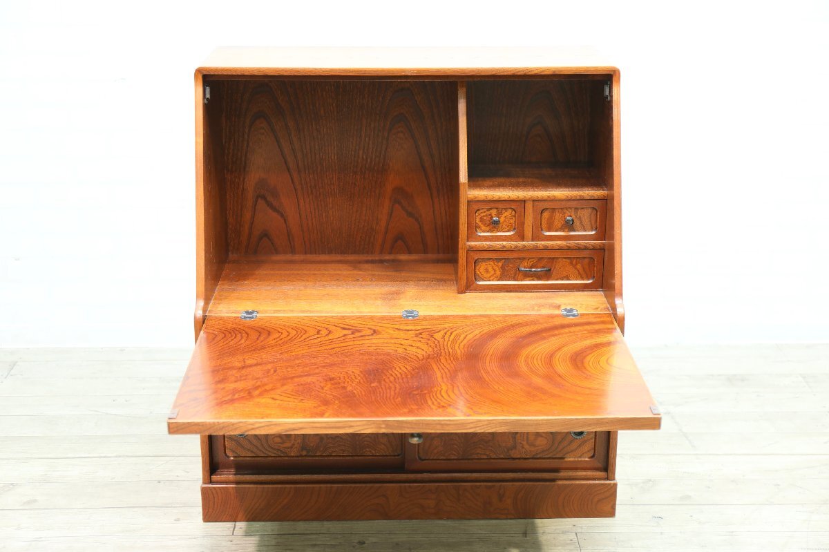 □【I0551】☆ライティングビューロー☆座タイプ☆デスク☆机