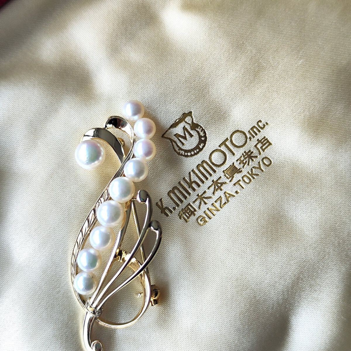 MIKIMOTO ミキモト 真珠 ブローチ 皇室御用達