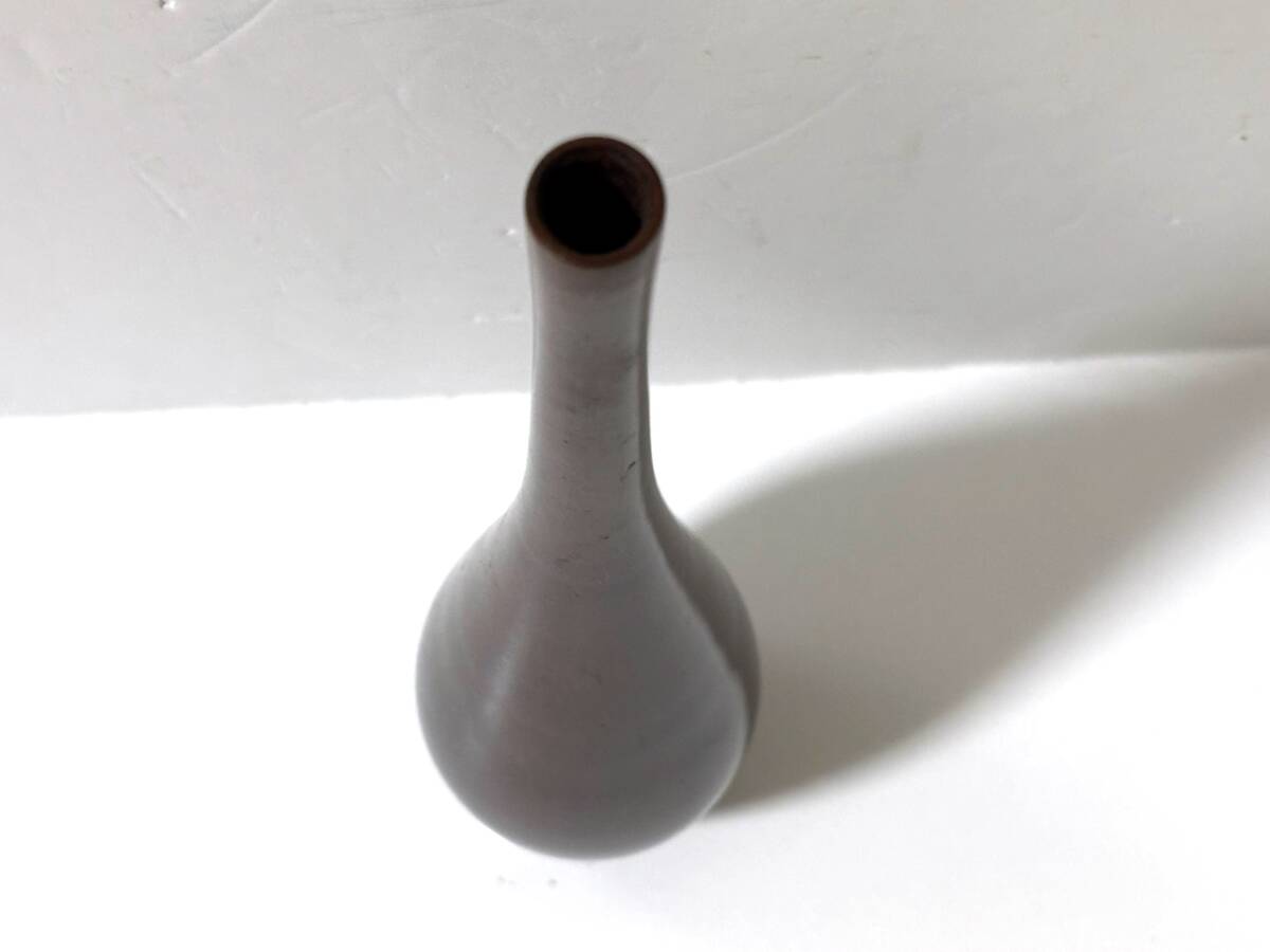 中国 古銅 花瓶 一輪挿 高さ14cm 時代物 中国 古銅 花瓶 一輪挿 高さ