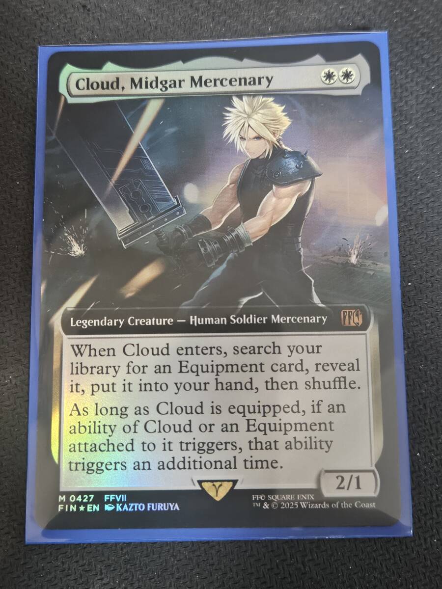 バンドル限定 mtg ミッドガルの傭兵、クラウド 英語 FOIL FF ②