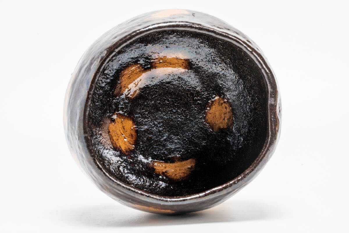 9代大樋長左衛門作 本阿弥光悦 紙屋写し 楽茶碗「茶道具・抹茶茶碗」