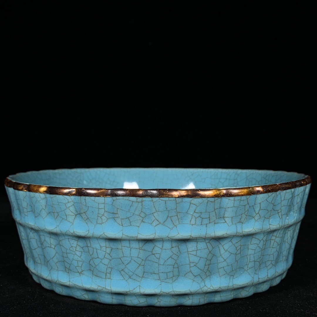 姫】館蔵高級骨董 中国古磁「宋汝窯」天青釉『皇帝宋