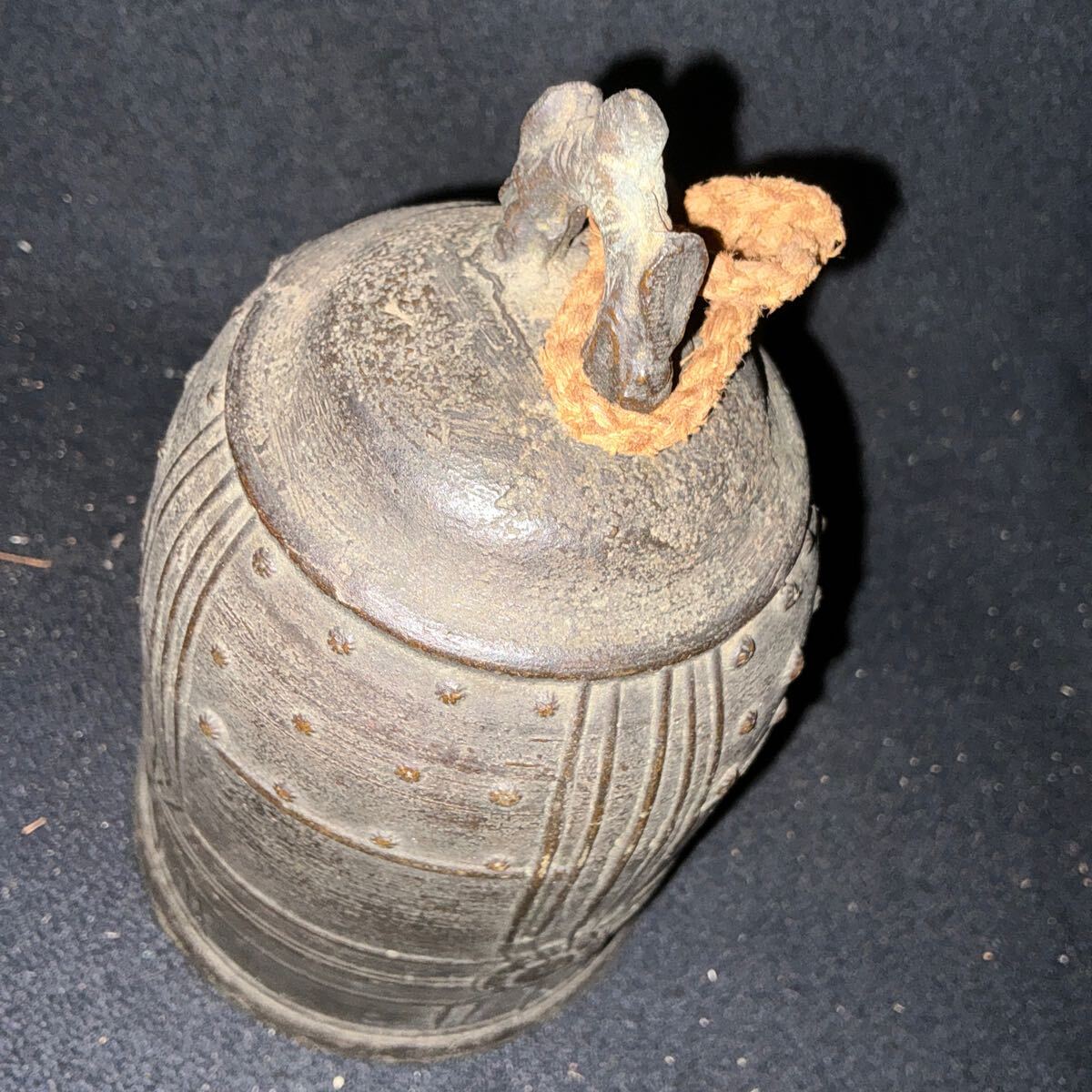 吊鐘 古銅 工芸品 熊平特製古銅 仏教美術 時代物 古美術 釣鐘 銅製