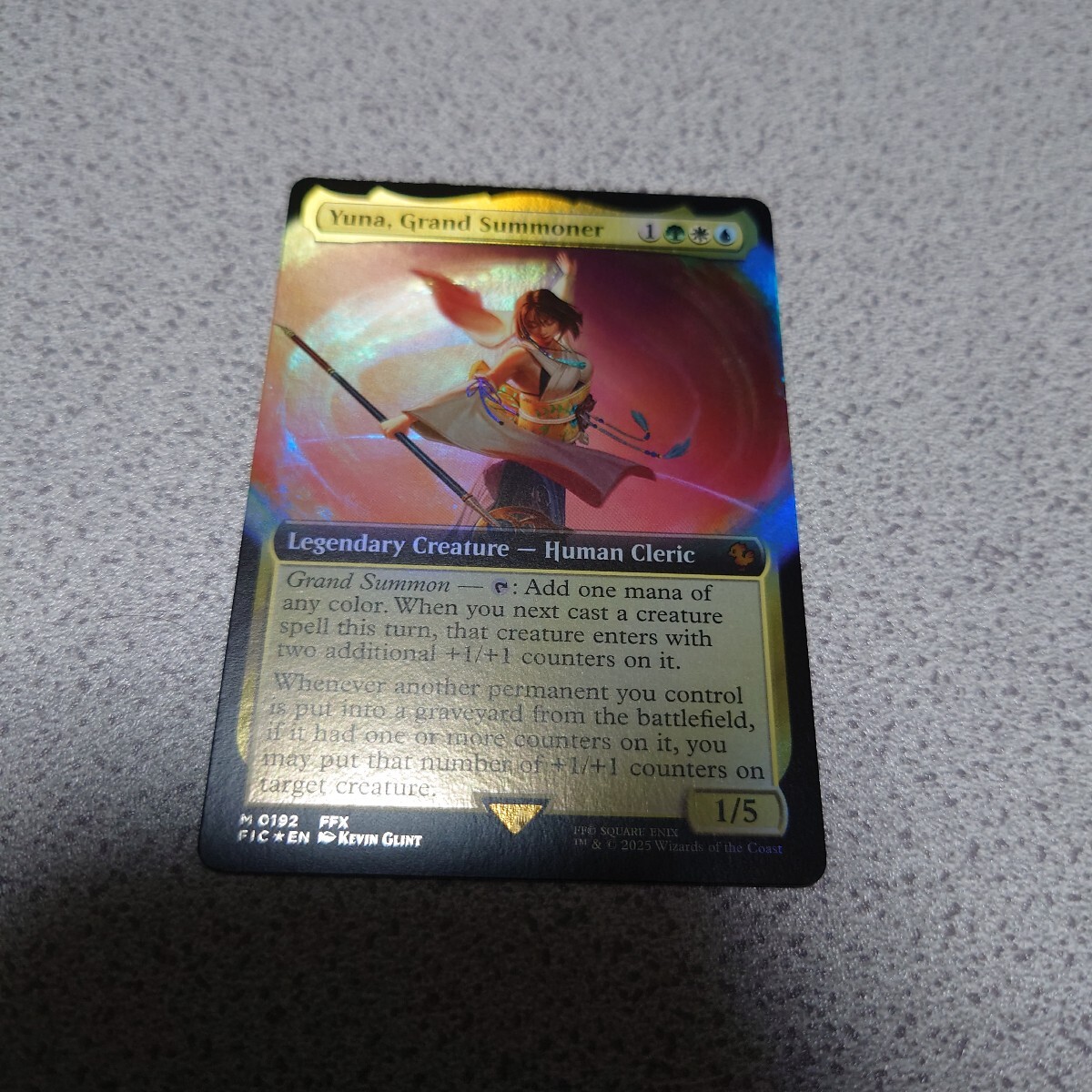 mtg ユウナのガード、ティーダ 英語 拡張FOIL FF MTG FF ユウナの