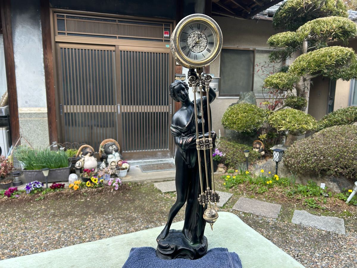 CITIZEN 時計 アンティーク 女性像 置き時計 振り子時計 【公式通販】