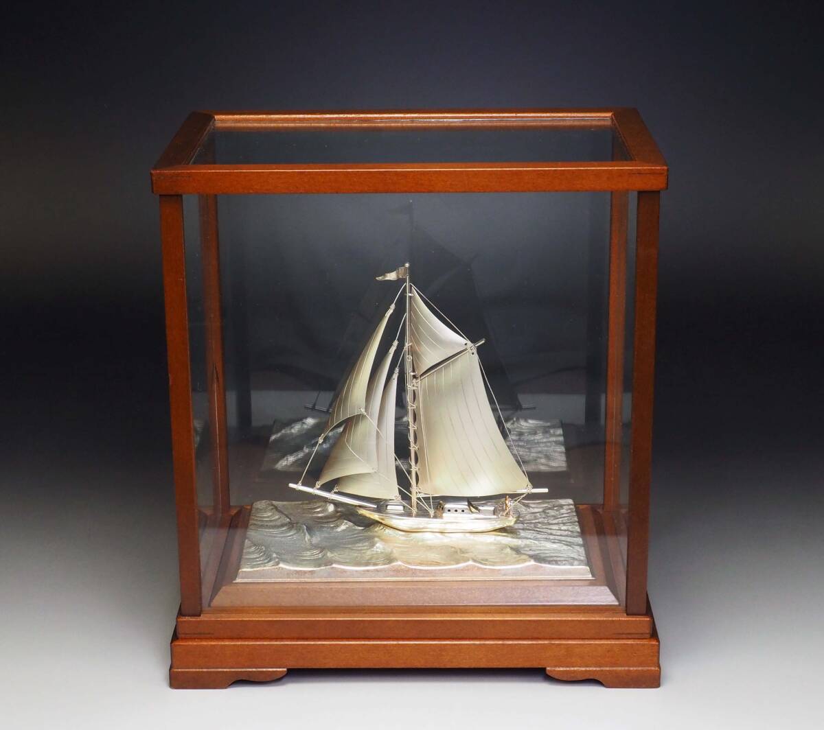 SILVER 985 TAKEHIKO 武比古 銀製 ヨット 船 インテリア置物 SILVER