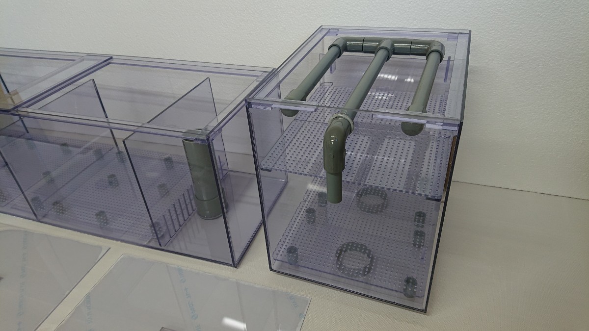 120cmアクリル水槽用 w250ワイド上部フィルター ドライ付き