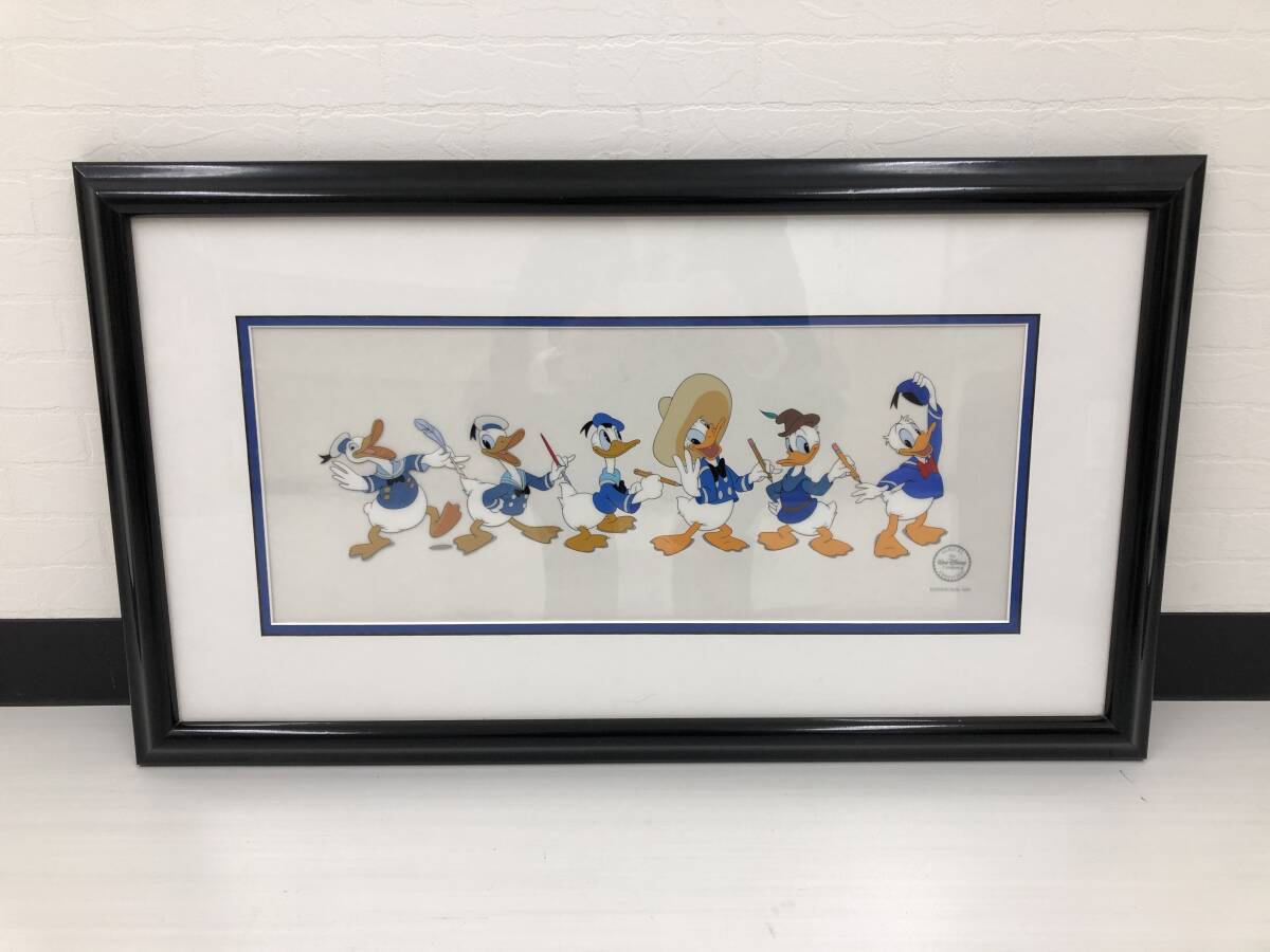 半額】 ディズニー セル画「ドナルドダック」額縁2種選択可 展示用