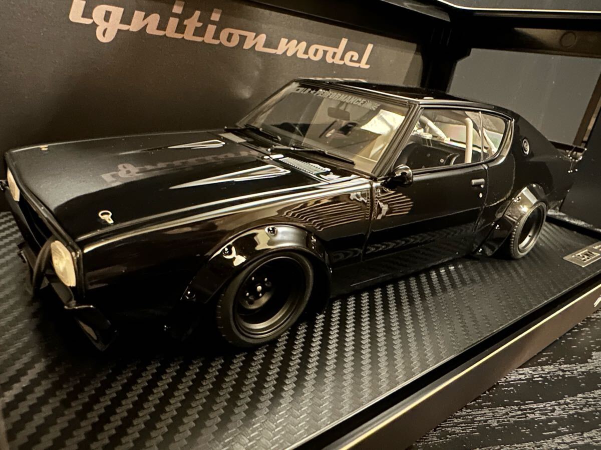 ミニカー 1/18 スカイラインGT-R イグニッションケンメリ ホワイト