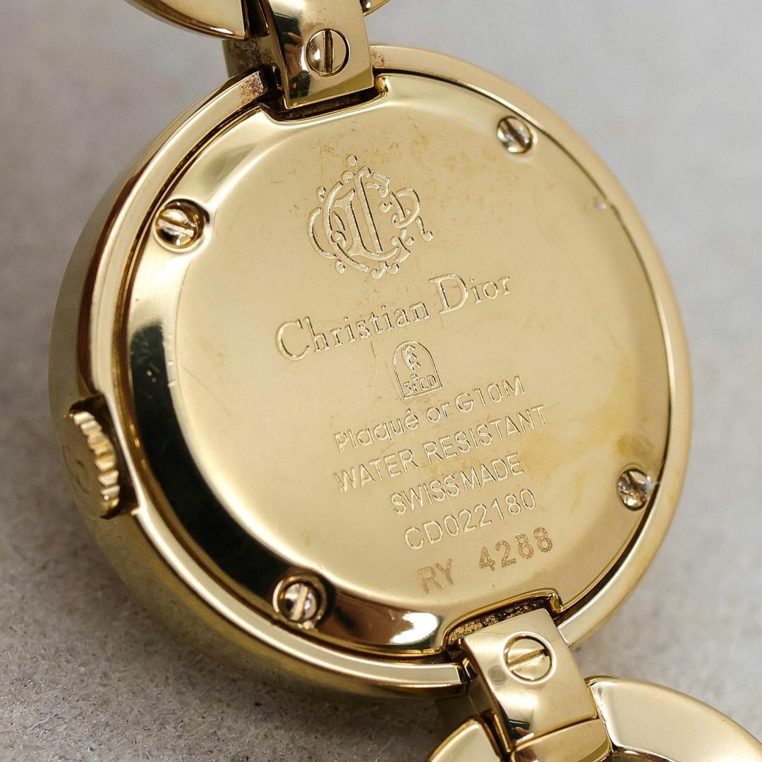 1639 Christian Dior/クリスチャンディオール ゴールドカラー ブローチ