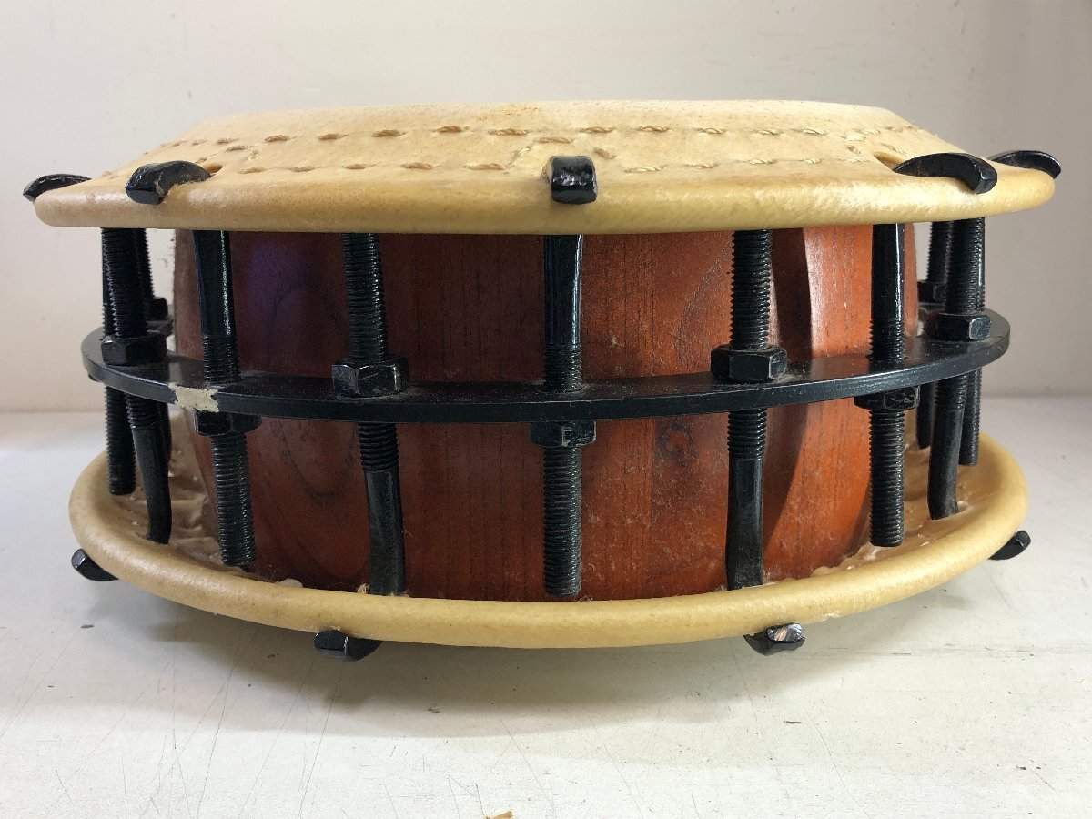 大正、昭和レトロ太鼓。ジャンク品。破れあり。 小売