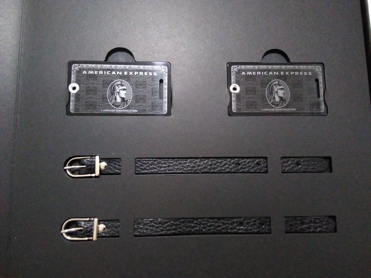 非売品•未使用】Amex センチュリオンカードラゲージタグ2枚 非売品•未