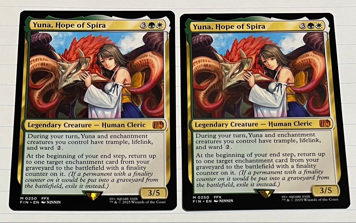 スピラの希望、ユウナ mtg 拡張 3枚 スピラの希望、ユウナ mtg 拡張 3