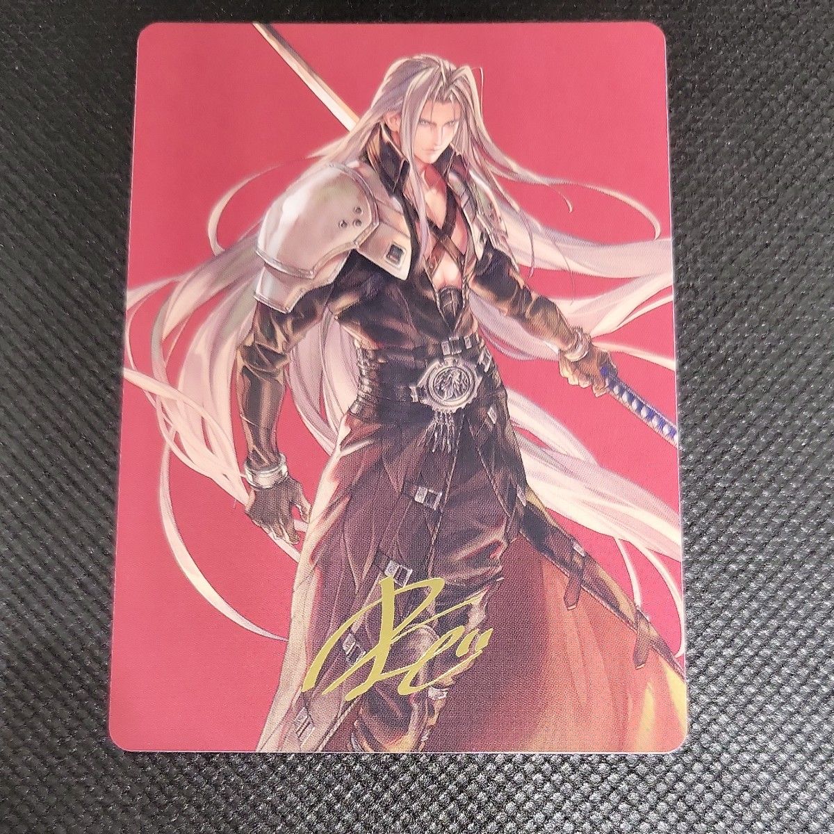 箔押しプレイマット 威名のソルジャー、セフィロス FINAL FANTASY