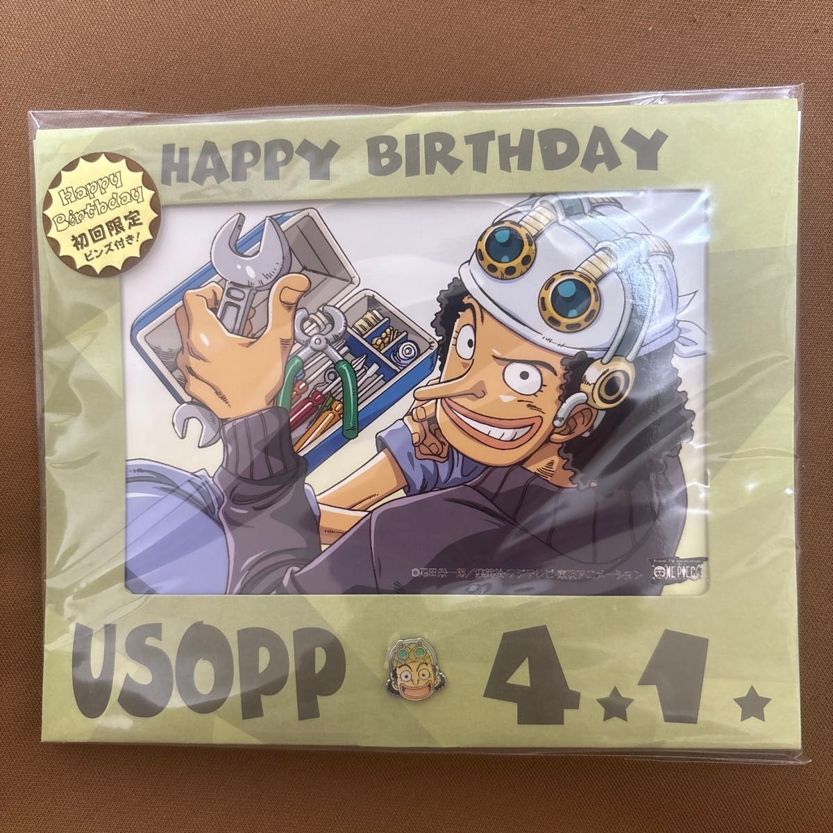 ワンピース バースデーブロマイド 初回限定ピンズ付き サンジ