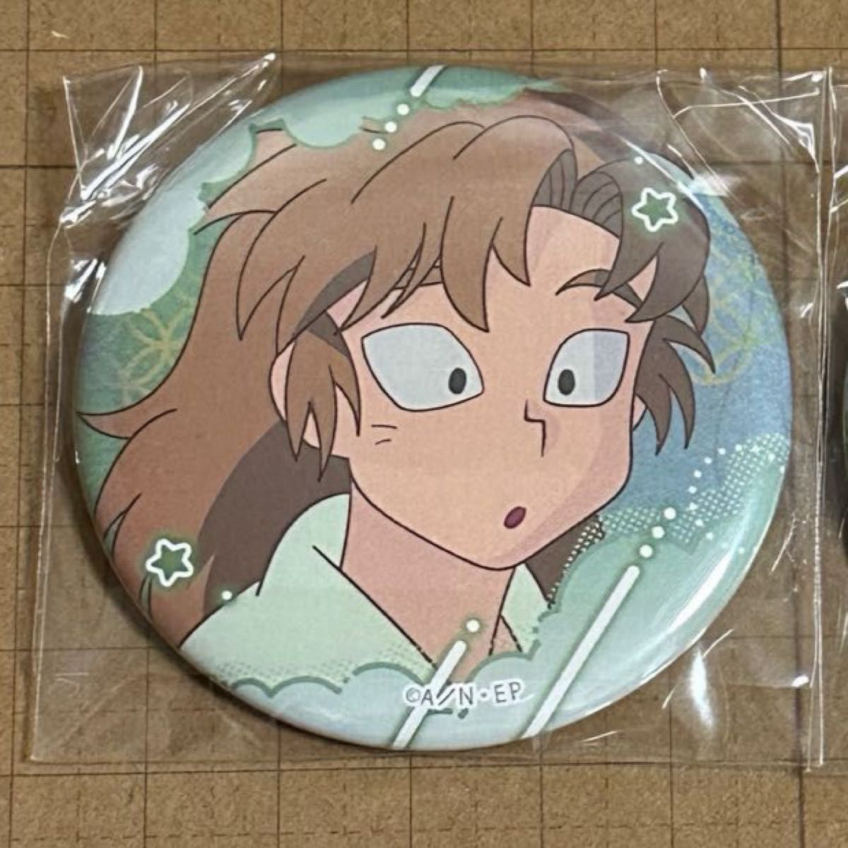 忍たま乱太郎 百面相缶バッジ 寝巻き姿の段 善法寺伊作 忍たま 乱太郎