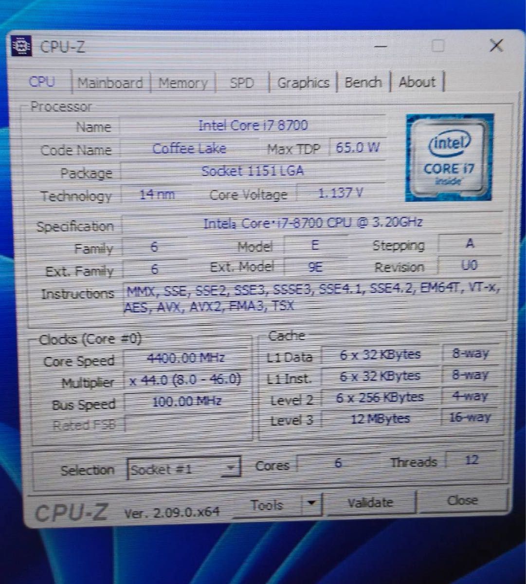 Intel Core I7 8700動作確認済み｜Yahoo!フリマ（旧PayPayフリマ）