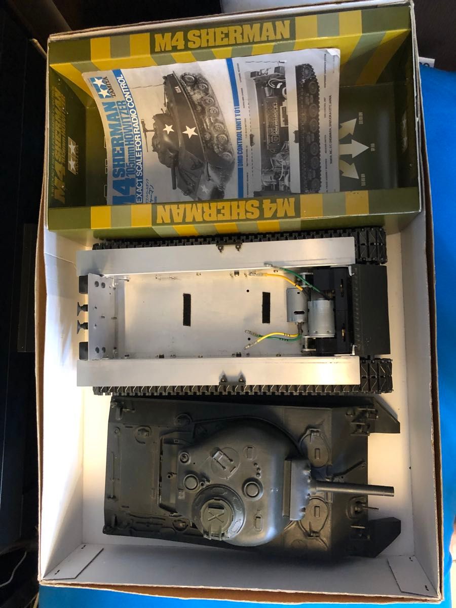 タミヤ1/16M4シャーマン コンピューターコントロールタンクキット説明