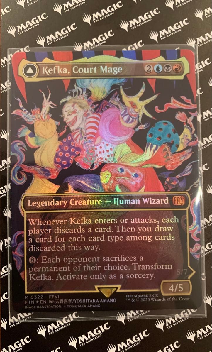 MTG 人造魔導士、ケフカ ボーダーレス版 foil 英語版 人造魔導士