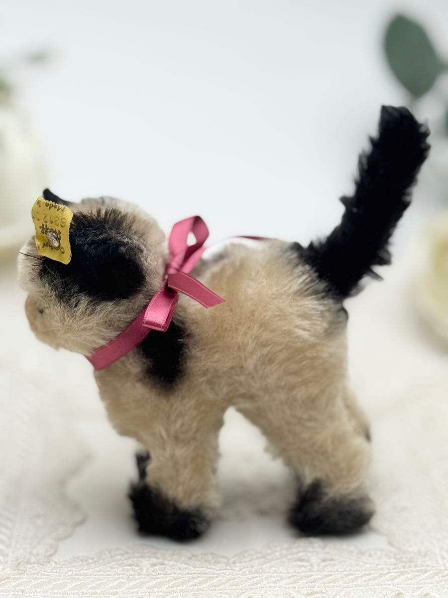 送料無料 シュタイフ Young Kitty Gussy 12cm 仔猫のグッシー キャット