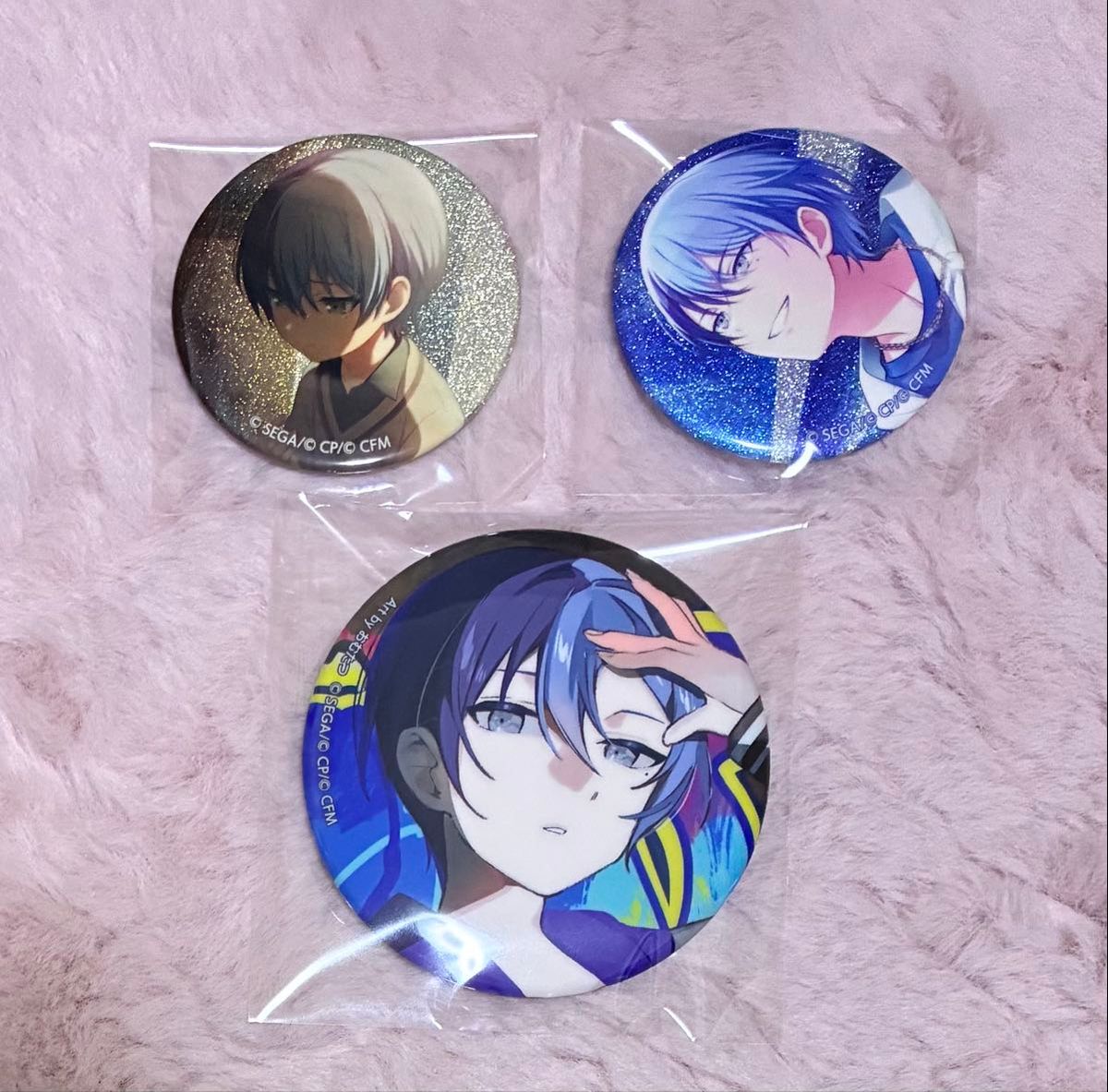 プロセカ 青柳冬弥 缶バッジ グリッター缶バッジ コネクトライブ 4a