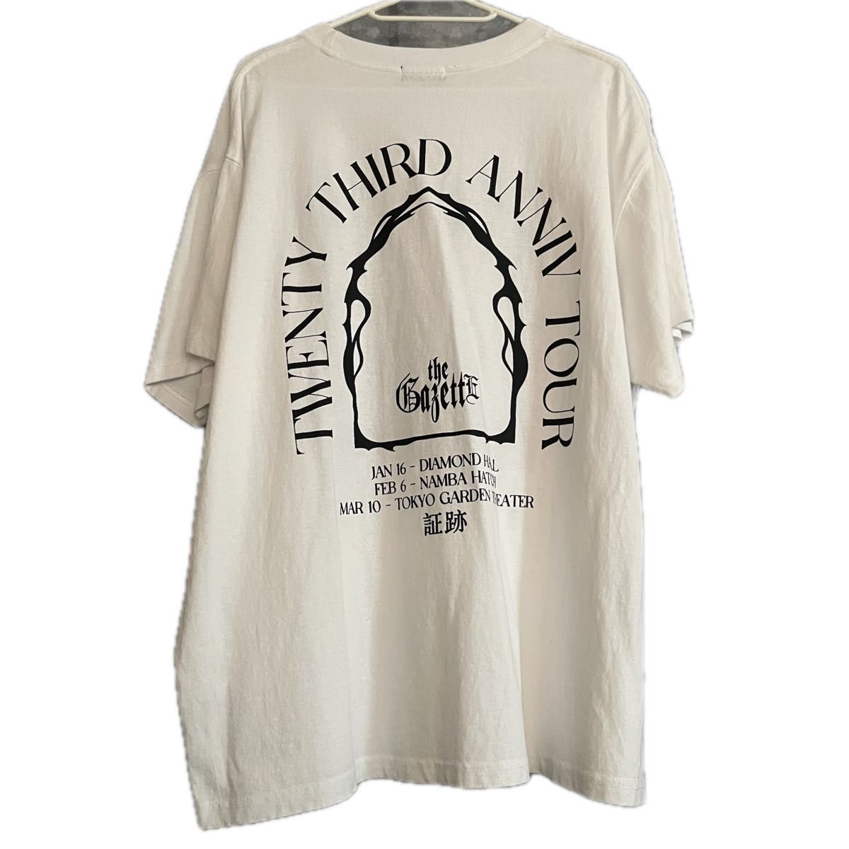 the GazettE Tシャツ 23TH ANNIVERSARY 証跡 白い 2025年最新】the
