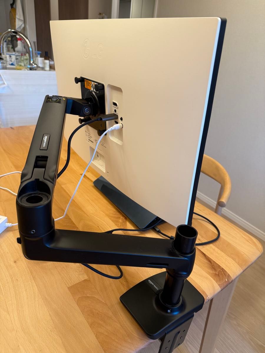 LG 27インチゲーミングモニター WQHD/144hz モニターアームセット LG