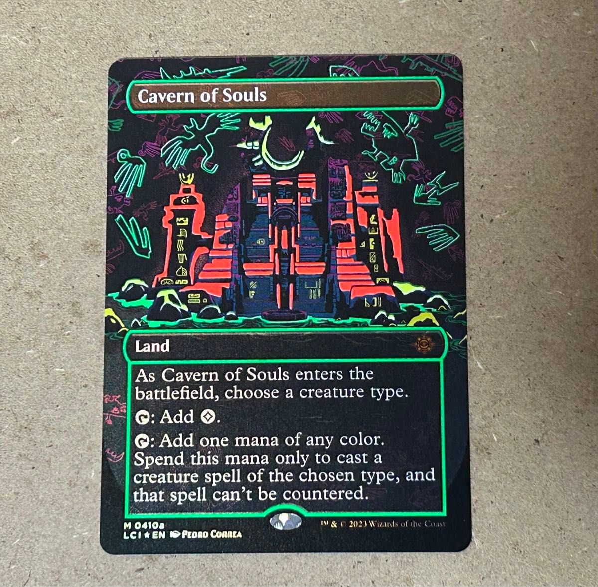 mtg 魂の洞窟 LCI 英語版 ボーダーレス 4枚 mtg 魂の洞窟 LCI