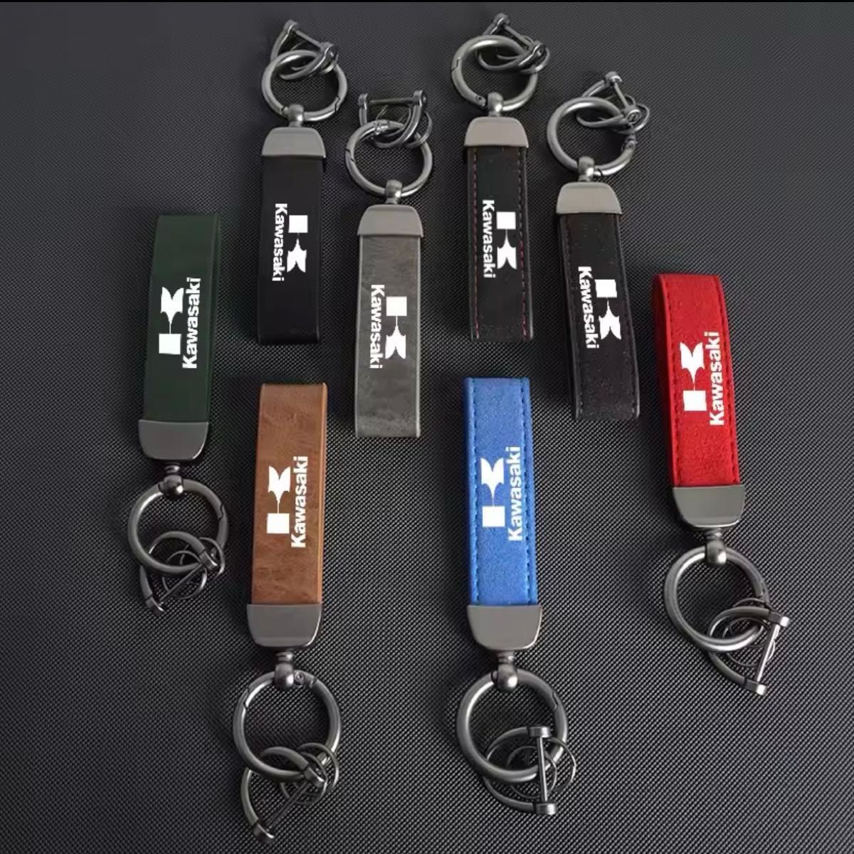 キーホルダー各種 新品】kawasaki レザー 革製 キーホルダー Ninja ZX
