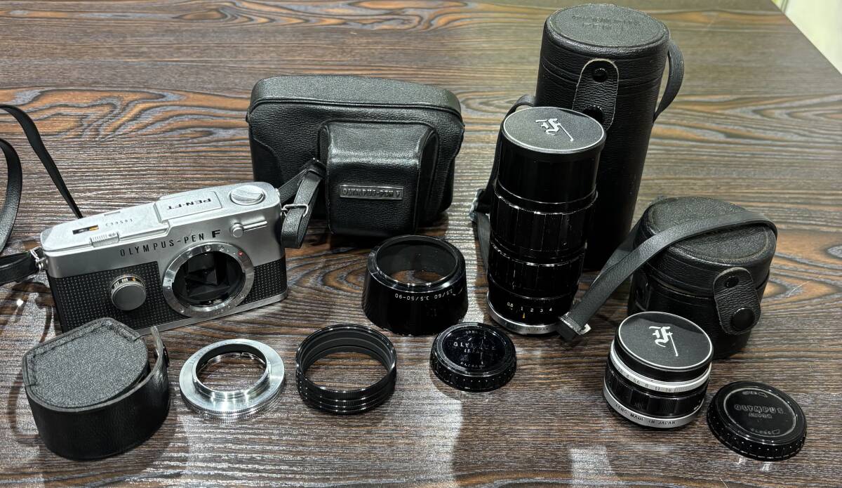 OLYMPUS PEN-S3,5 中古実用・実写済み オリンパス OM-1 シルバー F