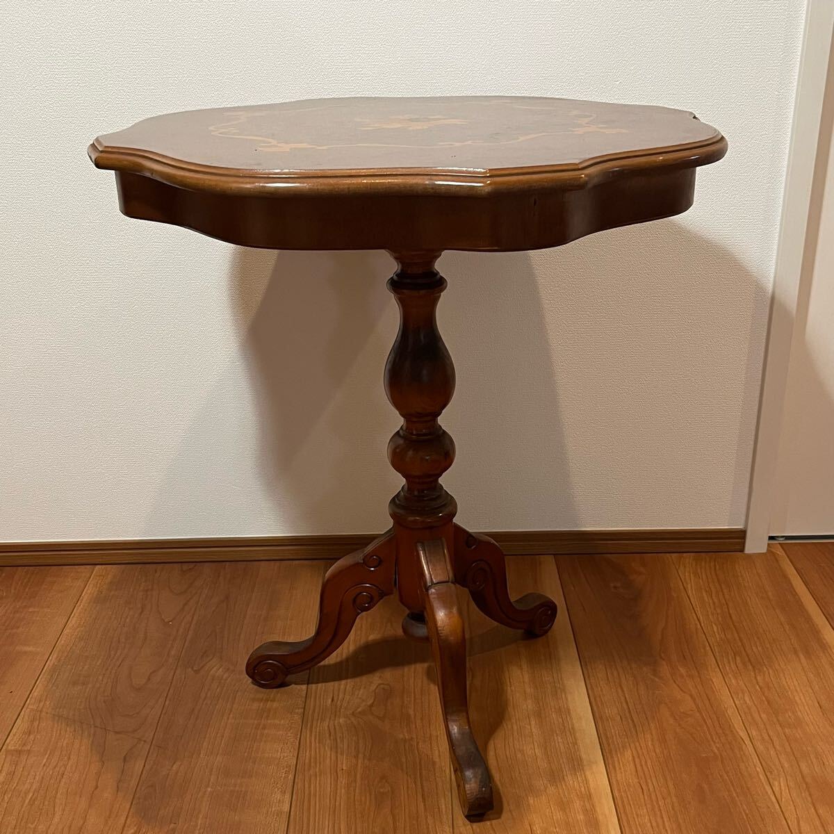 象嵌 イタリア コーヒーテーブル 丸テーブル サイドテーブル サイド