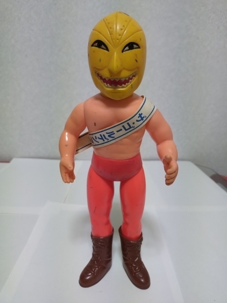 タイガーマスクのソフビ人形（ゴールデンマスク、当時物） 梶原一騎 辻