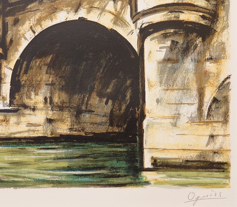 荻須高徳 【ル・ポン・ヌフ】 リトグラフ