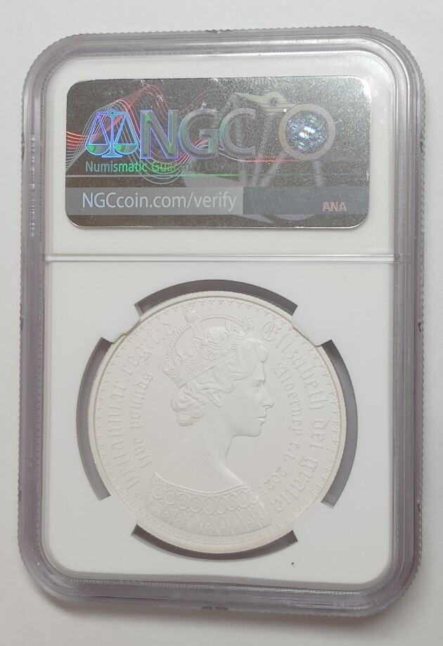 ☆1円スタート】オルダニー島 2021 ニューゴチッククラウン5ポンド2