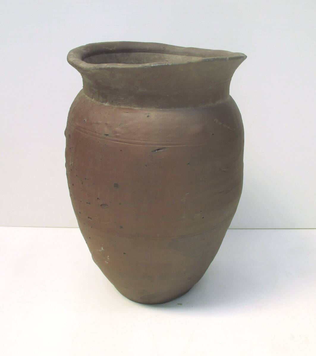 ②特大 甕 かめ 壺/直径：約34～34.5cm 高さ：約54cm/壷 特大