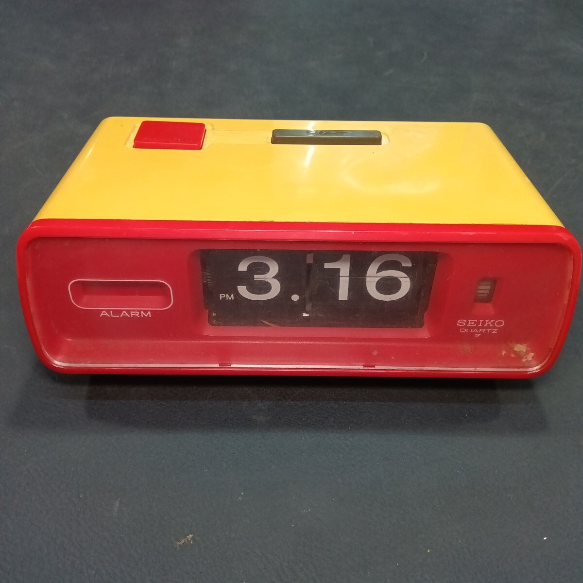 現状品にて 昭和レトロ 古い パタパタ時計 置時計 SEIKO セイコー