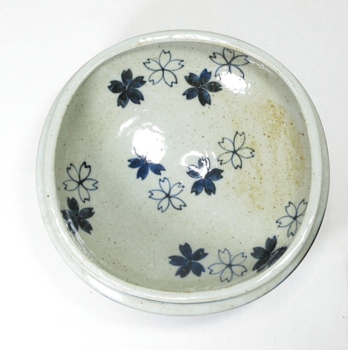 清水焼京焼平安 景雲手塚景雲染付花鳥山水画水指水差し茶道具 茶道