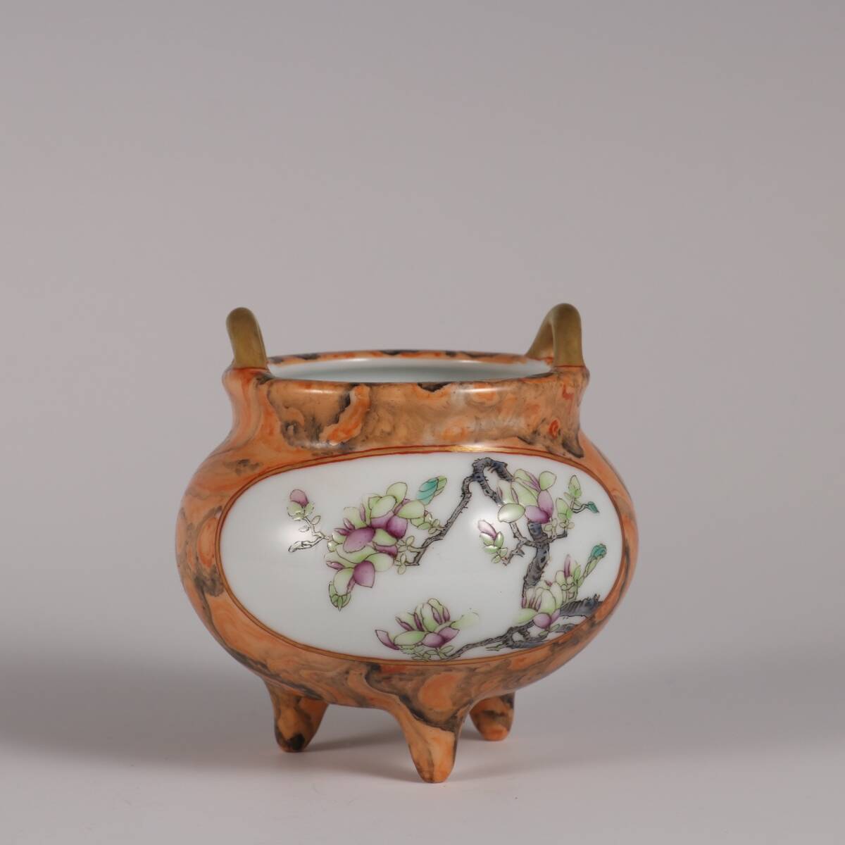 中国古美術品 清の時代 粉彩海水雲龍文中皿 本物保証 24cm 中国古美術