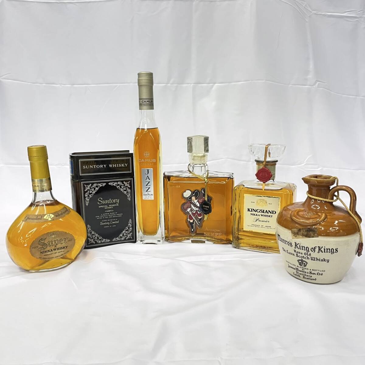未開栓】ウイスキー ブランデー おまとめ5本 Super NIKKA・Suntory