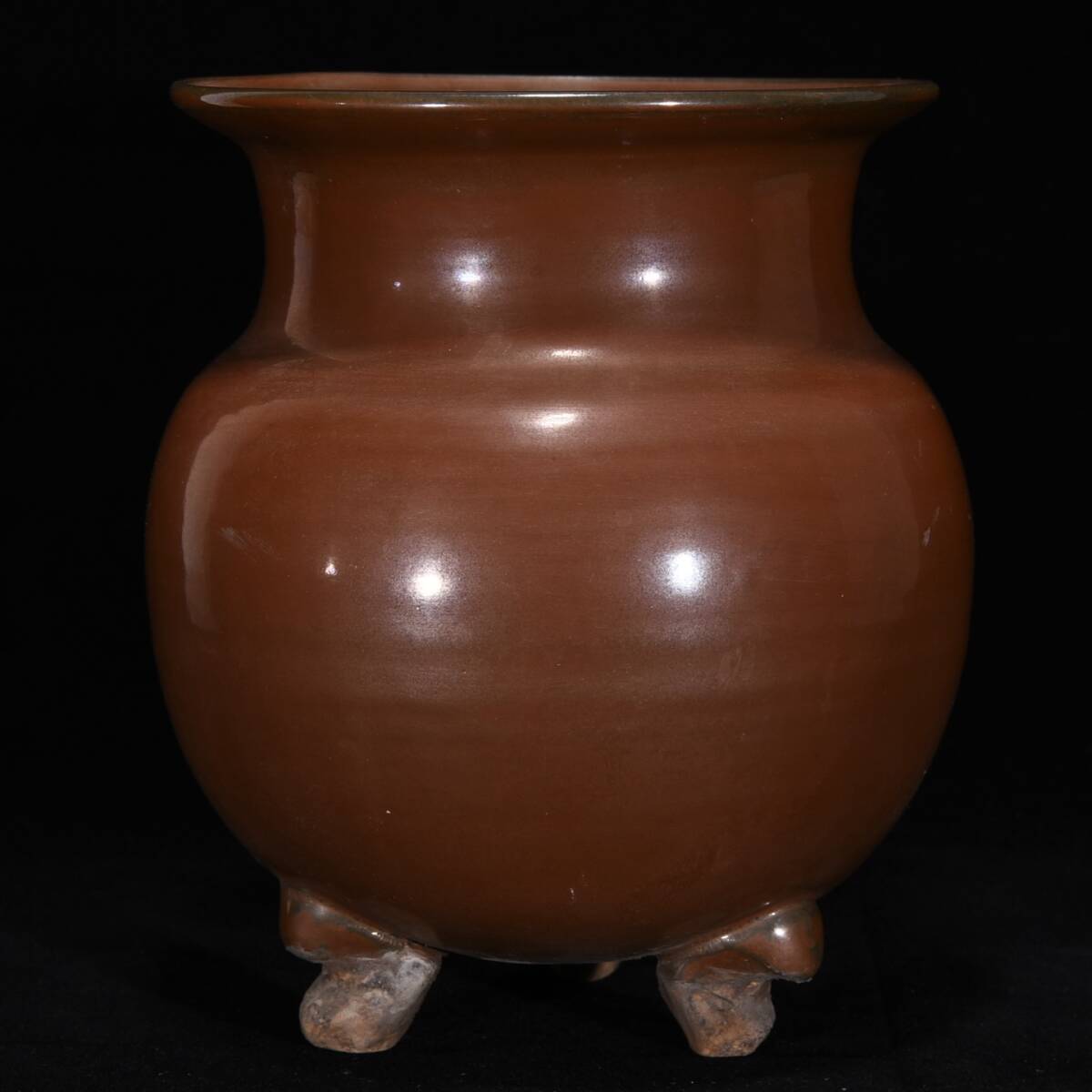 壺□緑釉 土器 須恵器 小壷 発掘品 古壺 時代物 古玩 漢代 中国漢緑釉