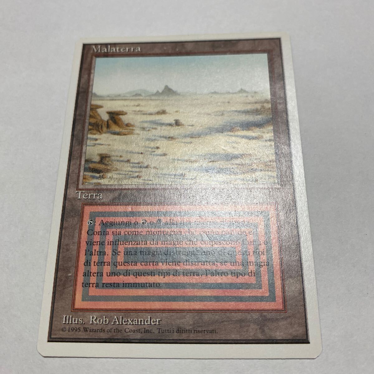 Dualland】 Badlands 3ED イタリア語 1枚 MTG マジックザギャザリング