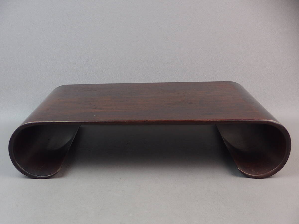 宙】中国古玩 唐木 花台 3点まとめて 煎茶道具 唐物骨董 華道 茶道