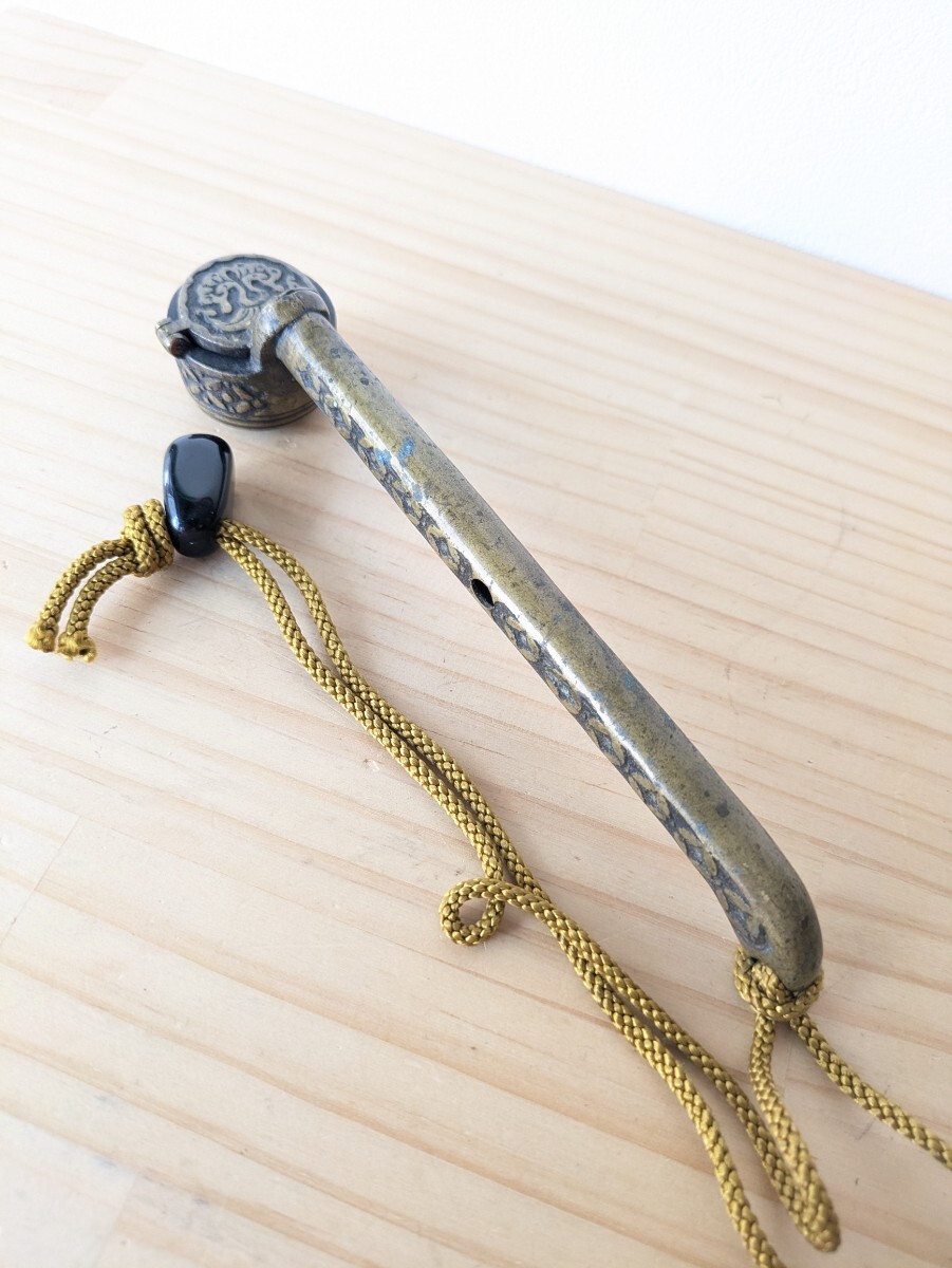 時代提げ物 書道具 古銅 矢立 5点まとめて M R7837 【公式通販】