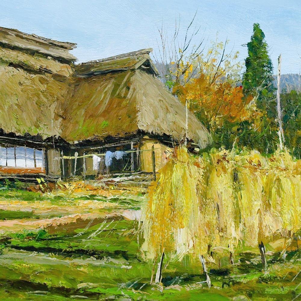 人気SALE，豊富な】 【真作】【WISH】石川茂男「岩手県南部曲の家 東北